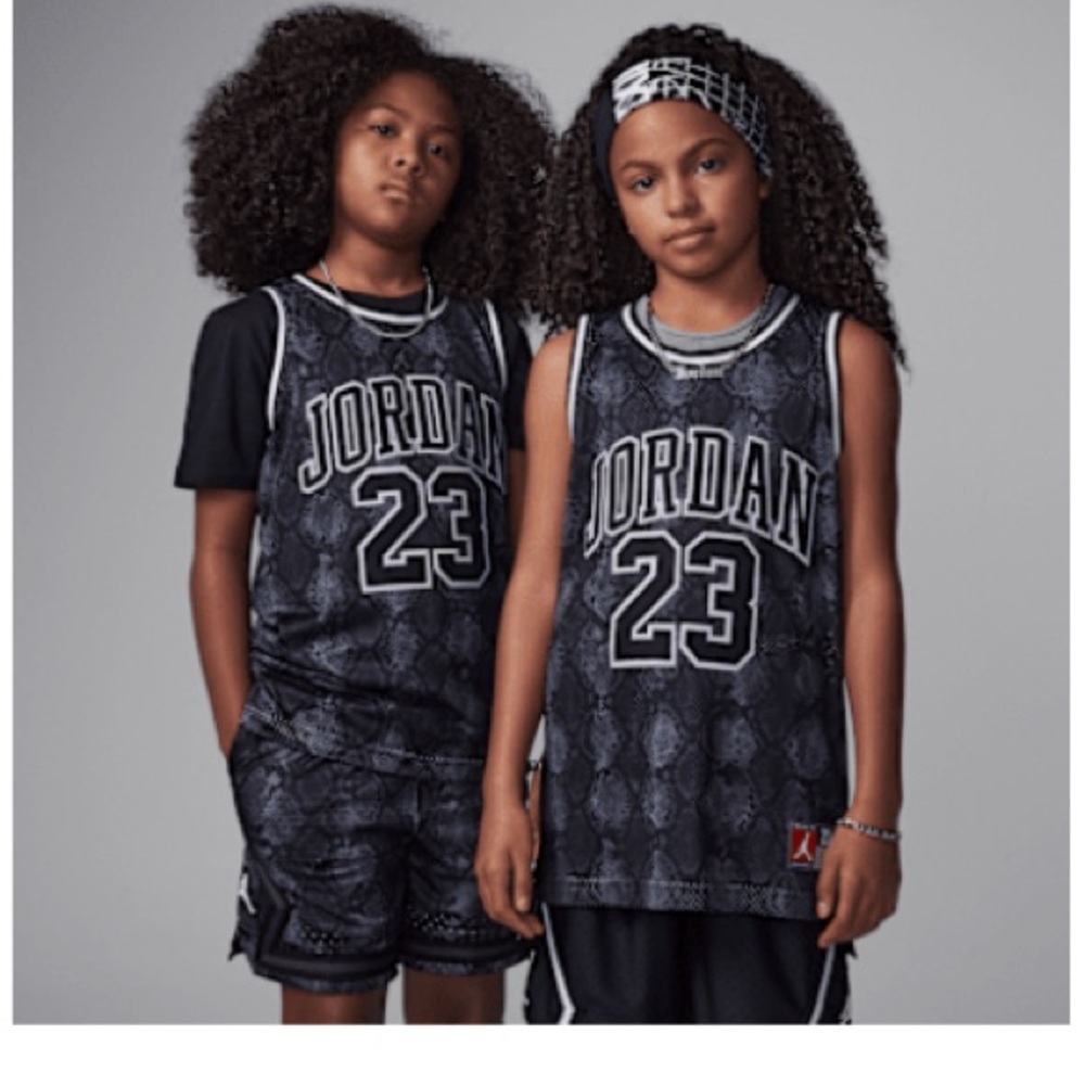 Jordan Black and White Kids' Jersey